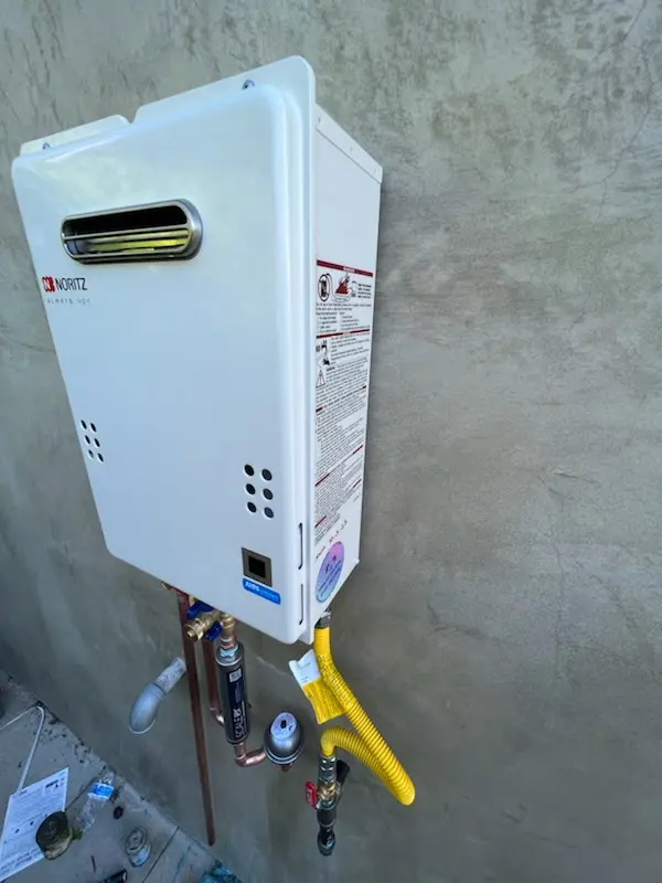 Tankless water heater installation for Crofton Commons homes